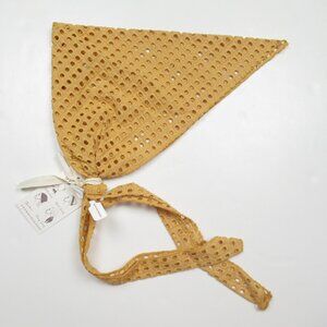 Anthropologie Eyelet Head Scarf - Yellow